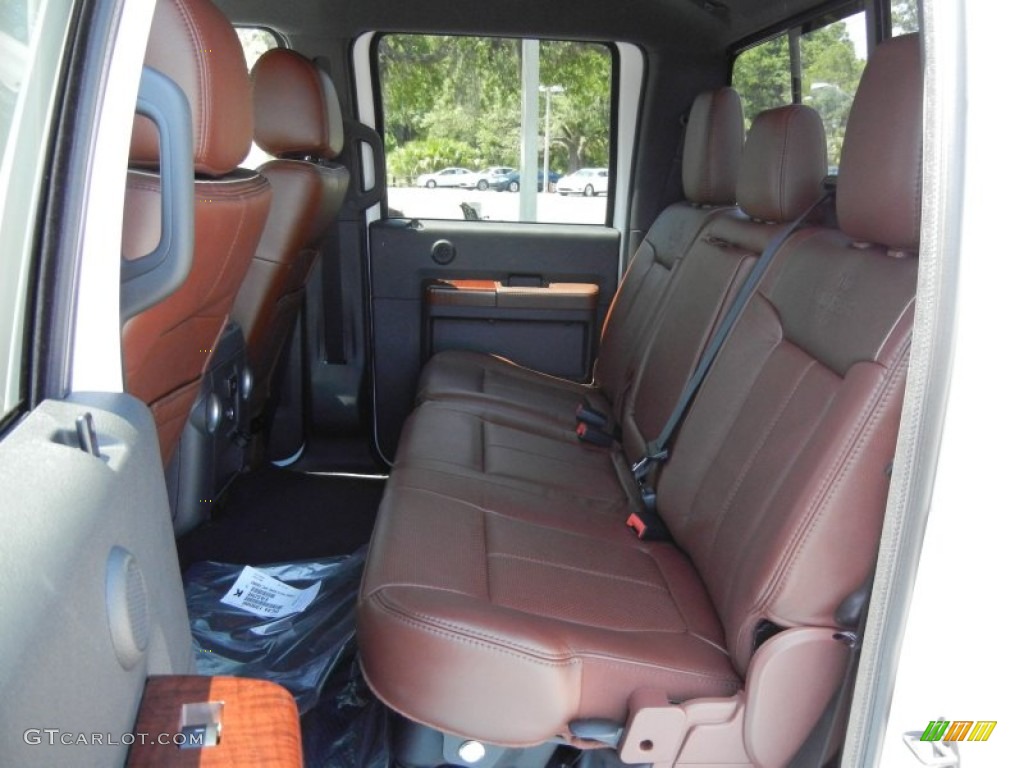 2012 F350 Super Duty King Ranch Crew Cab 4x4 Dually - Oxford White / Chaparral Leather photo #6