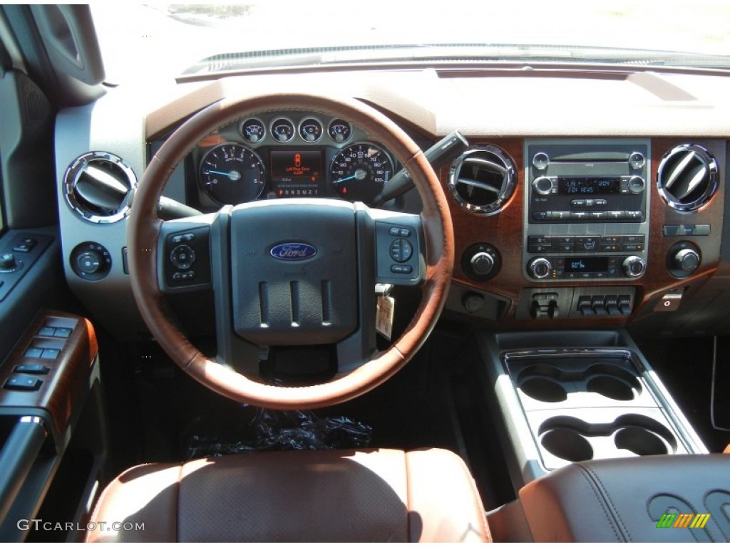 2012 F350 Super Duty King Ranch Crew Cab 4x4 Dually - Oxford White / Chaparral Leather photo #7