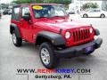 2008 Flame Red Jeep Wrangler X 4x4  photo #1