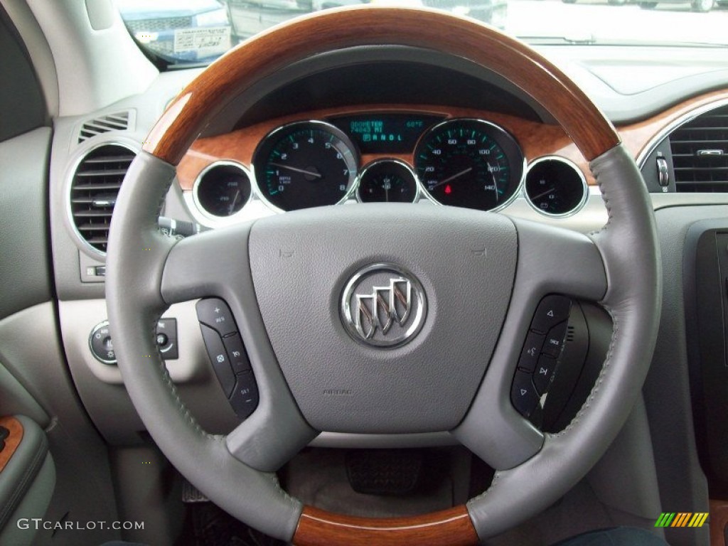 2008 Enclave CXL AWD - Red Jewel / Titanium/Dark Titanium photo #25