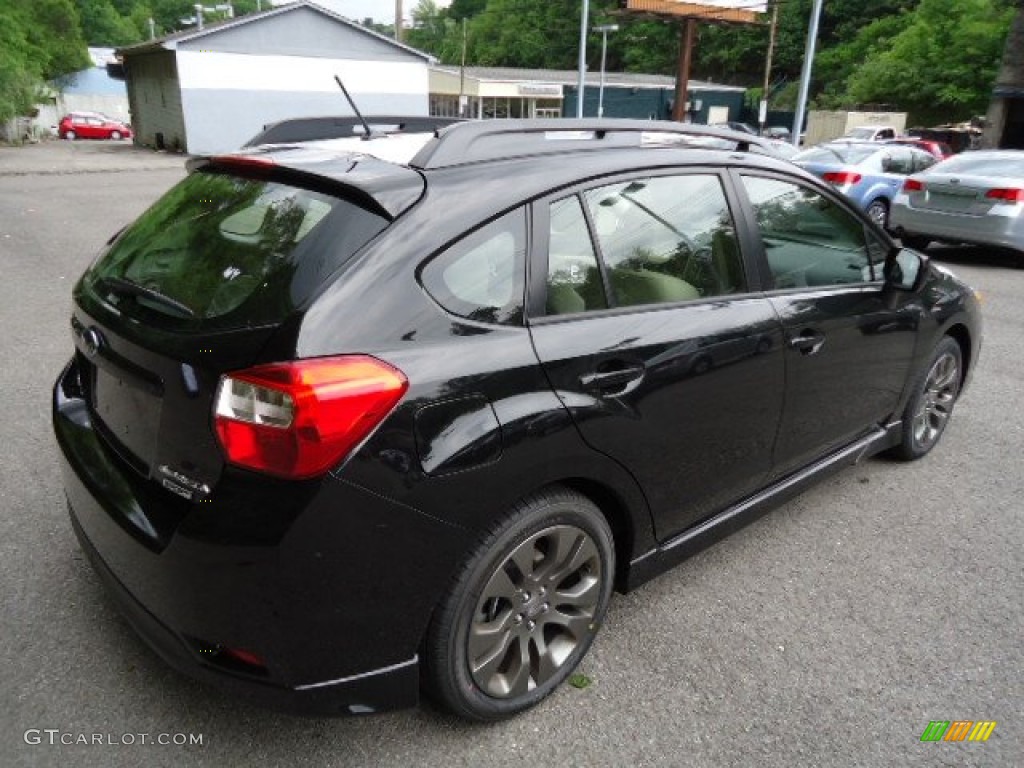 2012 Impreza 2.0i Sport Limited 5 Door - Obsidian Black Pearl / Ivory photo #3