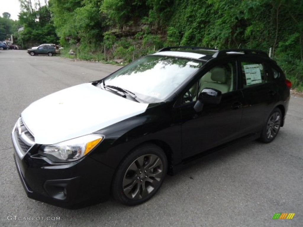 2012 Impreza 2.0i Sport Limited 5 Door - Obsidian Black Pearl / Ivory photo #6