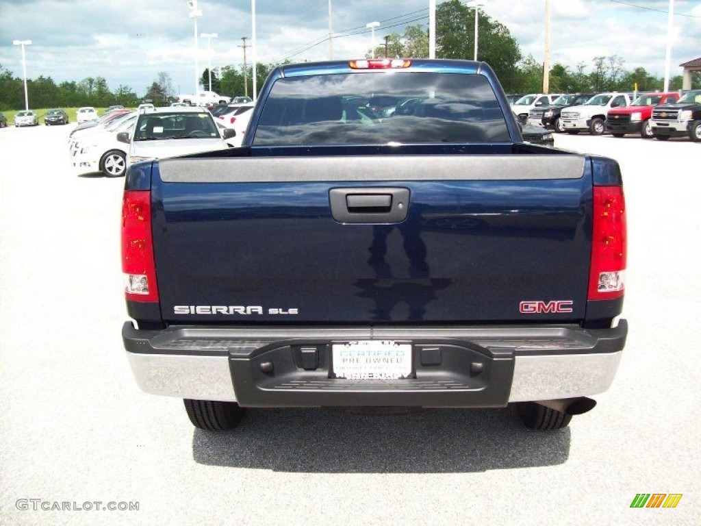 2009 Sierra 2500HD SLT Crew Cab 4x4 - Midnight Blue Metallic / Ebony photo #14