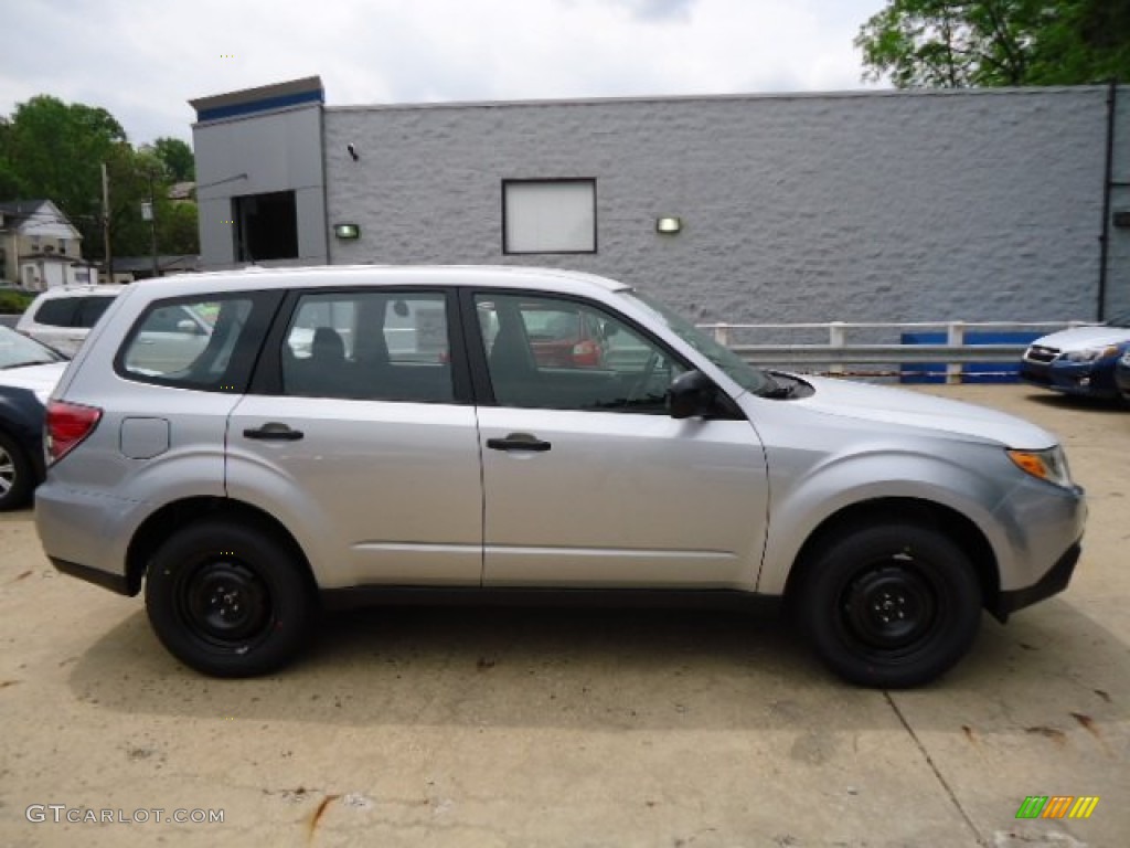 2012 Forester 2.5 X - Ice Silver Metallic / Black photo #4