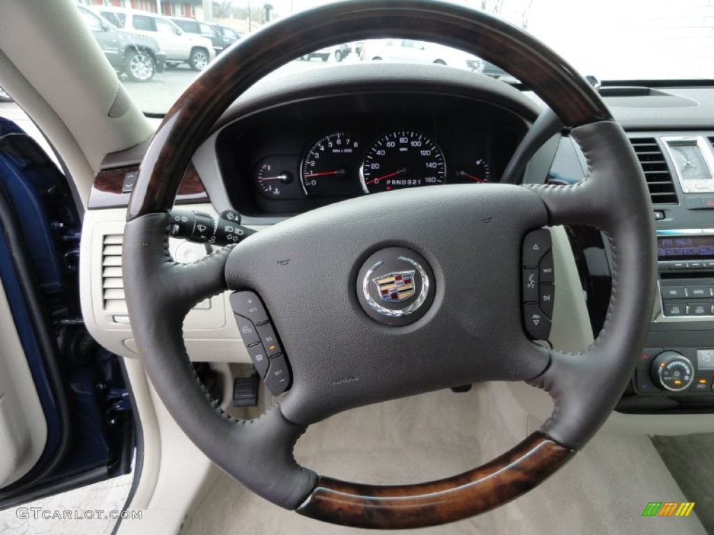 2009 Cadillac DTS Standard DTS Model Shale/Cocoa Steering Wheel Photo #64996502