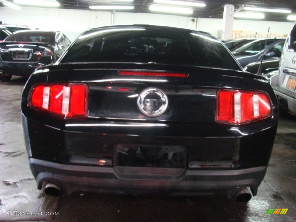 2011 Mustang GT Premium Coupe - Ebony Black / Charcoal Black/Grabber Blue photo #5