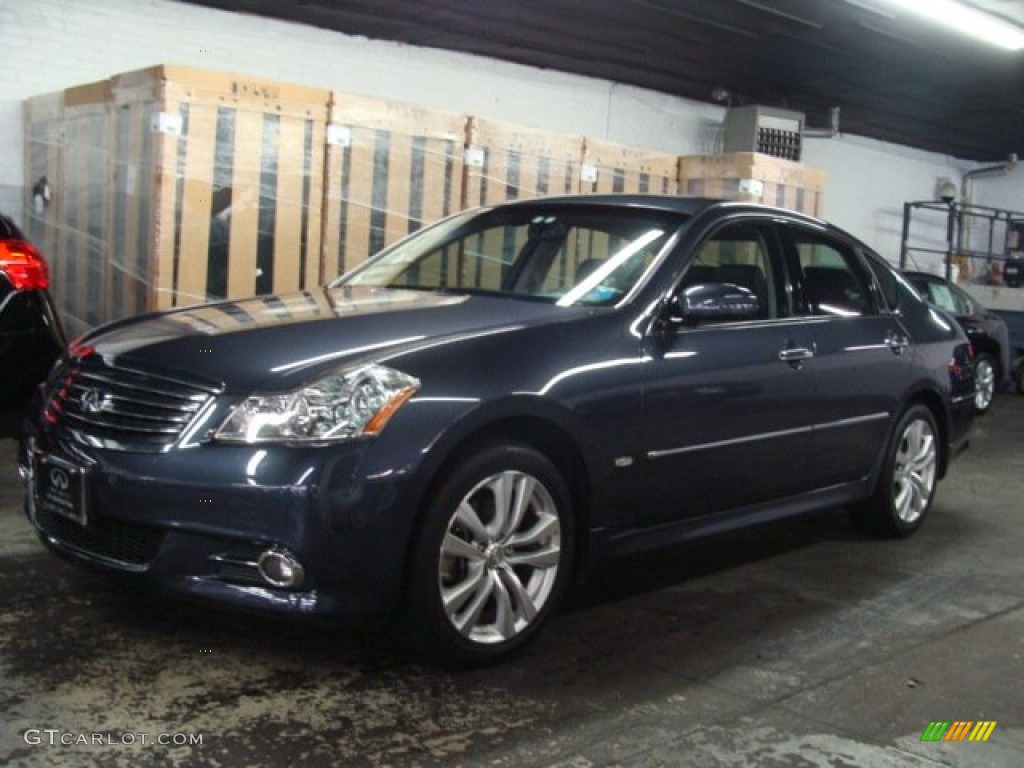 2009 M 35x AWD Sedan - Slate Blue / Graphite Black photo #1