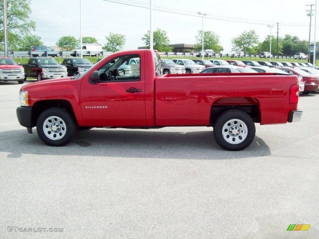 2012 Silverado 1500 Work Truck Regular Cab - Victory Red / Dark Titanium photo #12