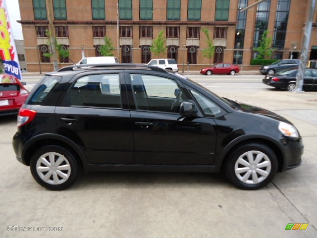 Black Pearl Metallic 2011 Suzuki SX4 Crossover Technology AWD Exterior Photo #64997285