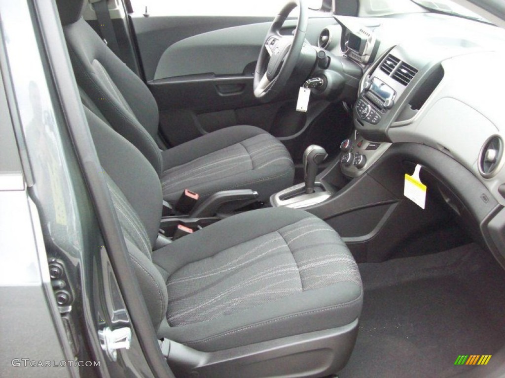 Jet Black/Dark Titanium Interior 2012 Chevrolet Sonic LT Sedan Photo #64997794