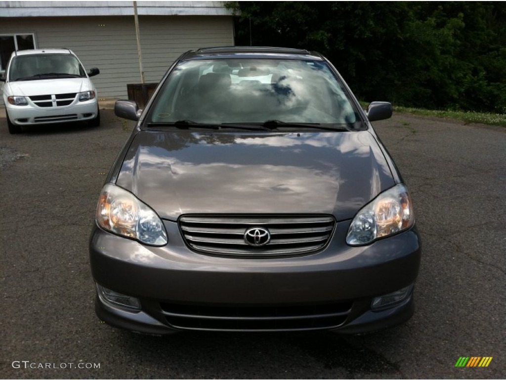 2003 Corolla S - Charcoal Gray Metallic / Black photo #8