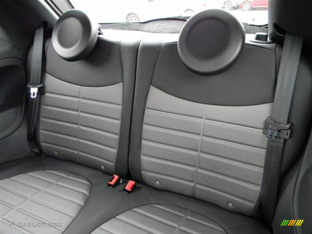 2012 Fiat 500 Sport Prima Edizione Rear Seat Photo #64998105