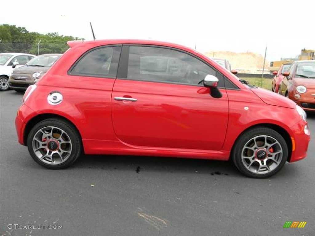 Rosso (Red) 2012 Fiat 500 Sport Exterior Photo #64998225