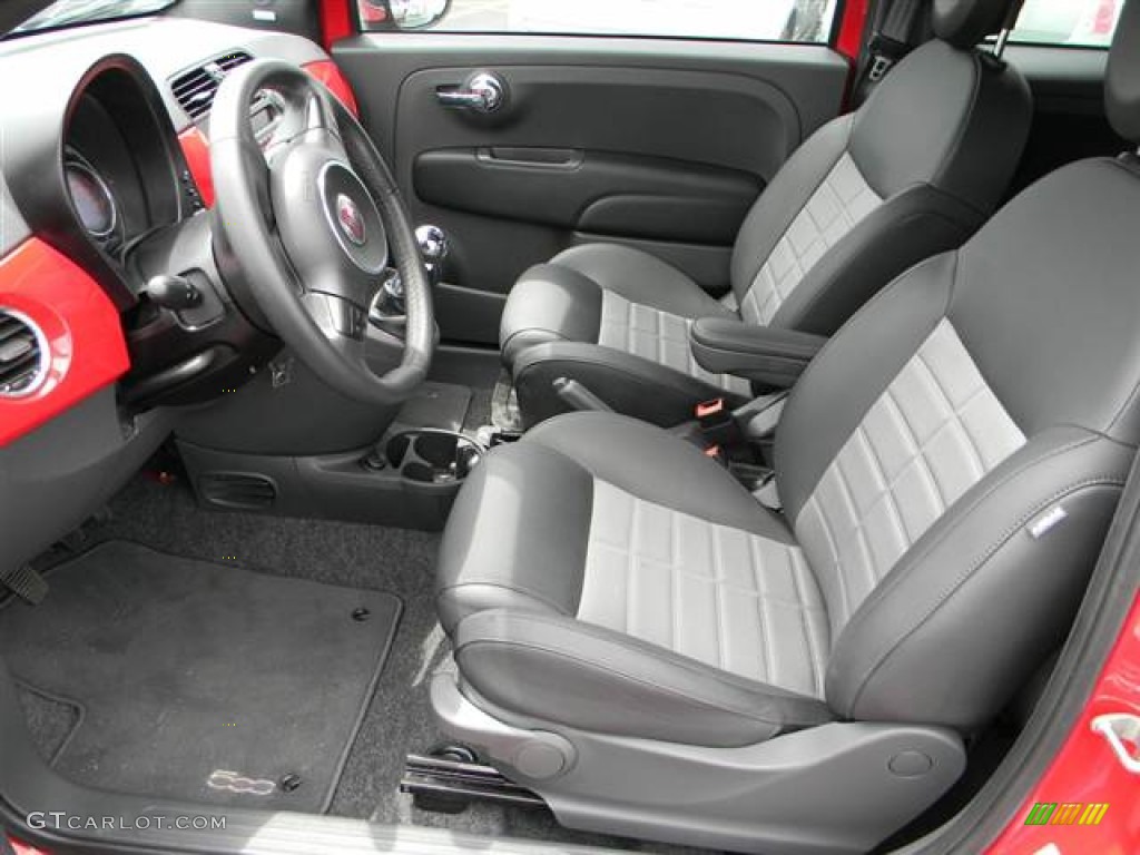 Sport Tessuto Nero/Nero (Black/Black) Interior 2012 Fiat 500 Sport Photo #64998274