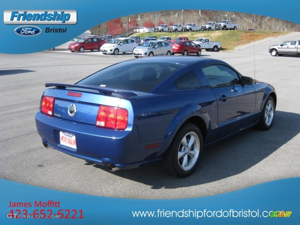2007 Mustang GT Deluxe Coupe - Vista Blue Metallic / Light Graphite photo #5