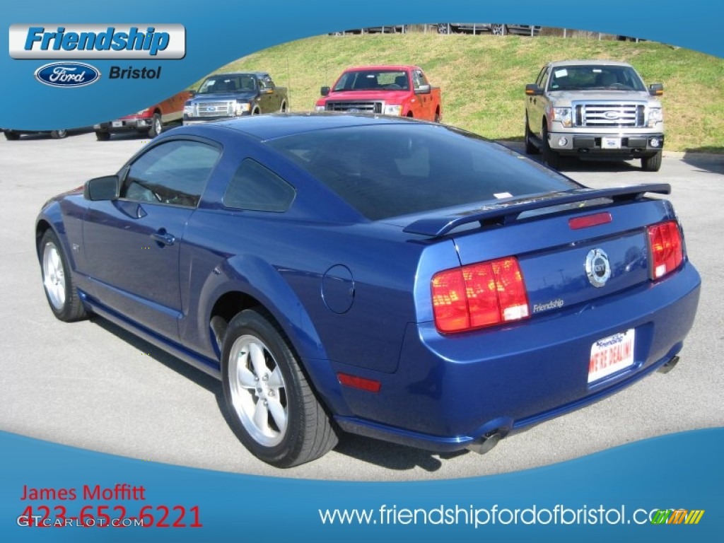 2007 Mustang GT Deluxe Coupe - Vista Blue Metallic / Light Graphite photo #7