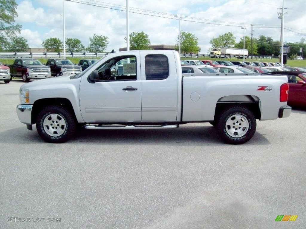 2012 Silverado 1500 LT Extended Cab 4x4 - Silver Ice Metallic / Ebony photo #12