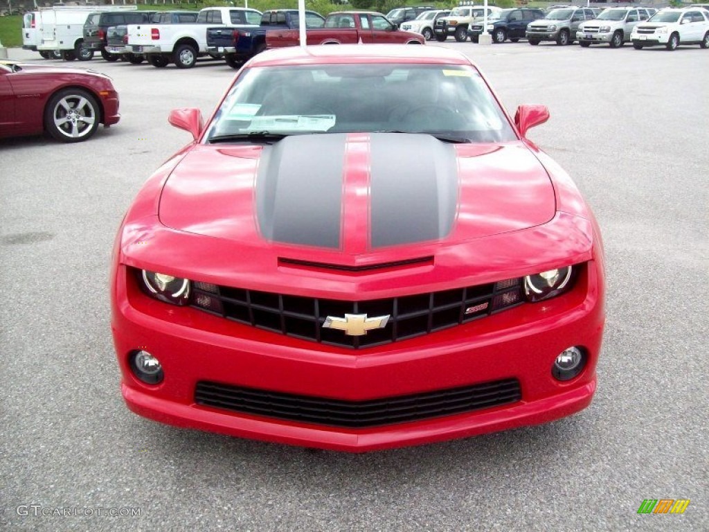2012 Camaro SS/RS Coupe - Victory Red / Gray photo #15