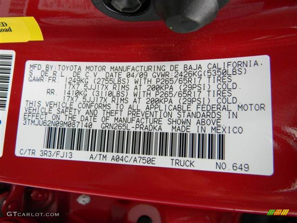 2009 Tacoma V6 PreRunner TRD Sport Double Cab - Barcelona Red Metallic / Graphite Gray photo #24
