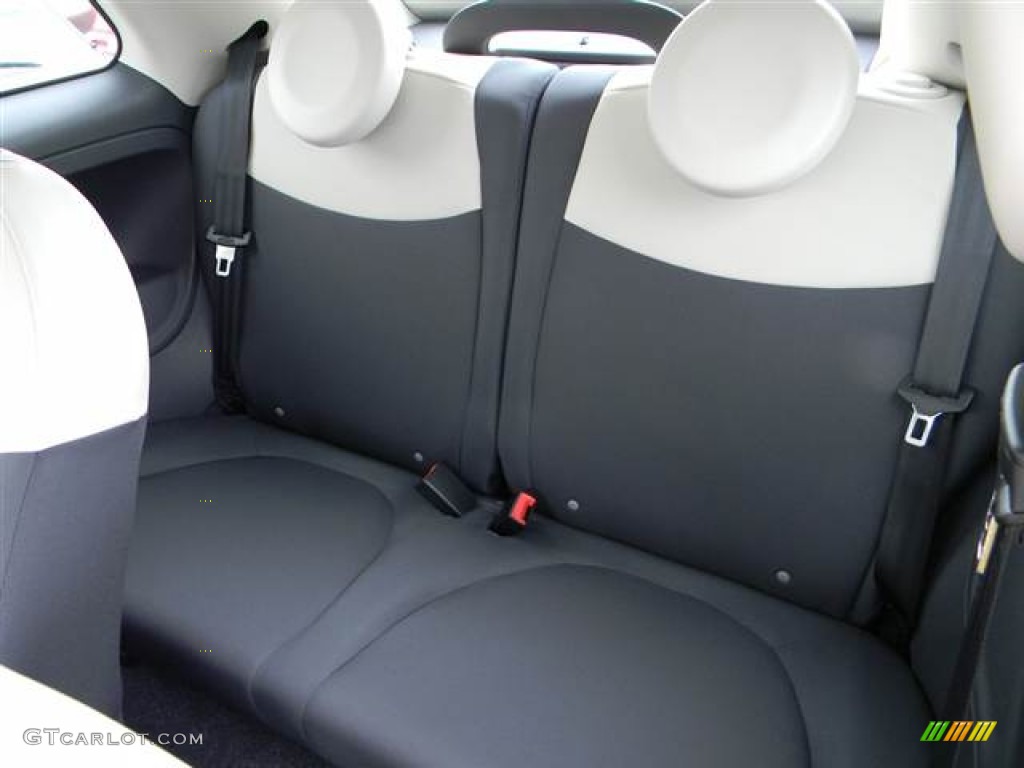 2012 Fiat 500 c cabrio Pop Rear Seat Photo #64999436