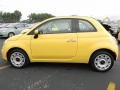 2012 Giallo (Yellow) Fiat 500 c cabrio Pop  photo #2