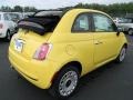 2012 Giallo (Yellow) Fiat 500 c cabrio Pop  photo #3