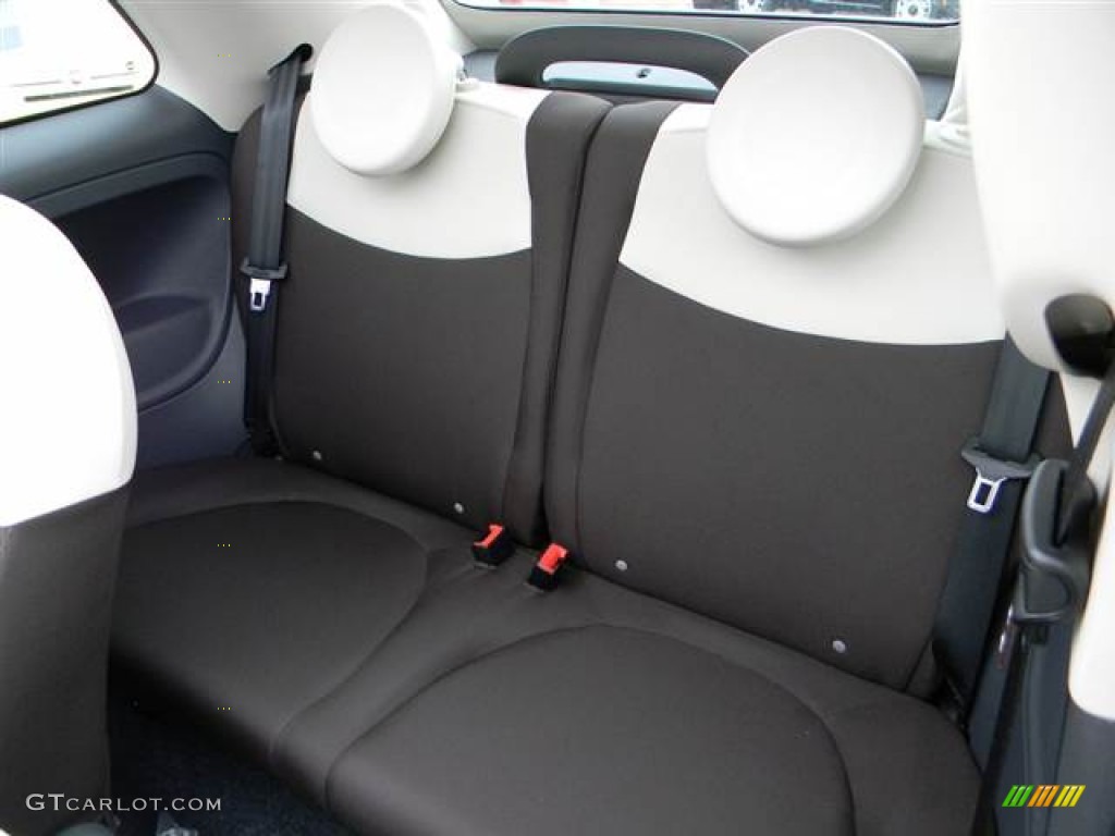 2012 Fiat 500 c cabrio Pop Rear Seat Photo #64999589