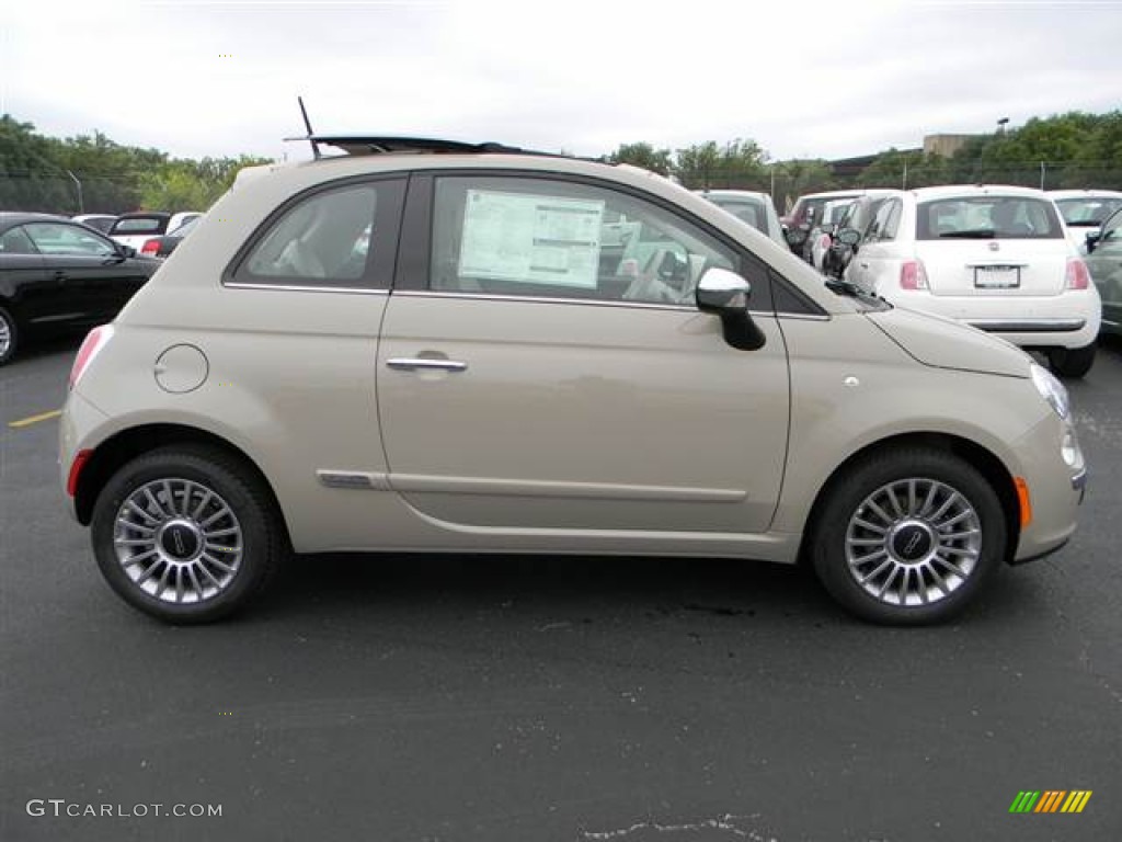Mocha Latte (Light Brown) 2012 Fiat 500 Lounge Exterior Photo #64999721