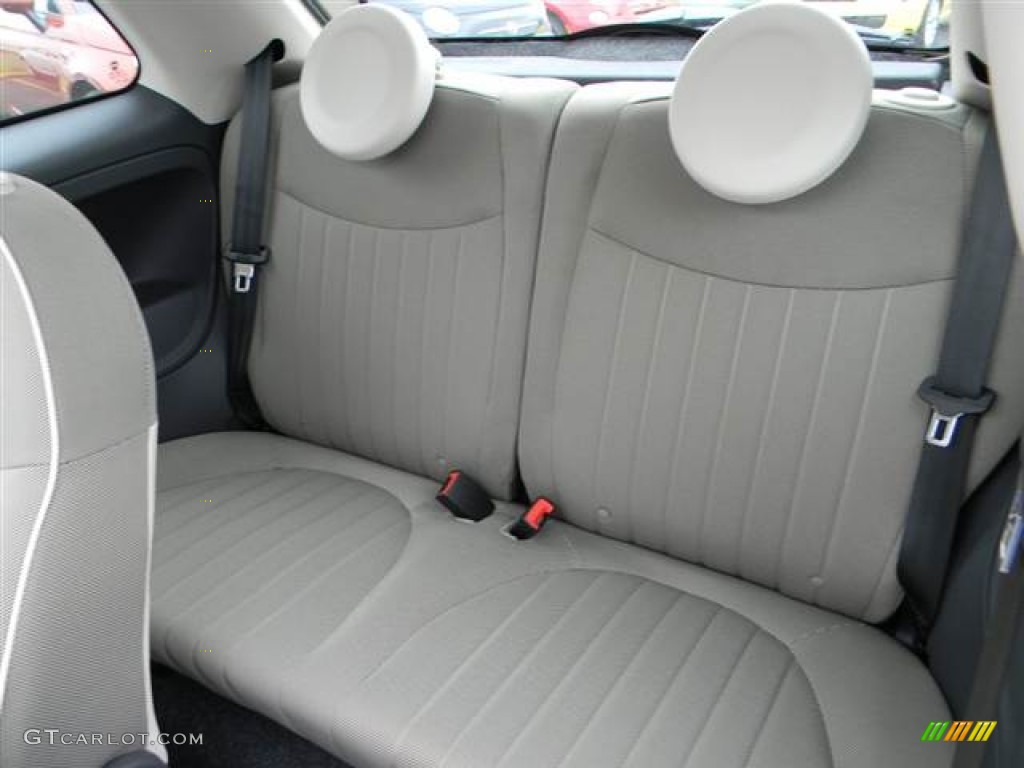 2012 Fiat 500 Lounge Rear Seat Photo #64999775
