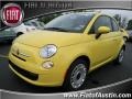 2012 Giallo (Yellow) Fiat 500 Pop  photo #1