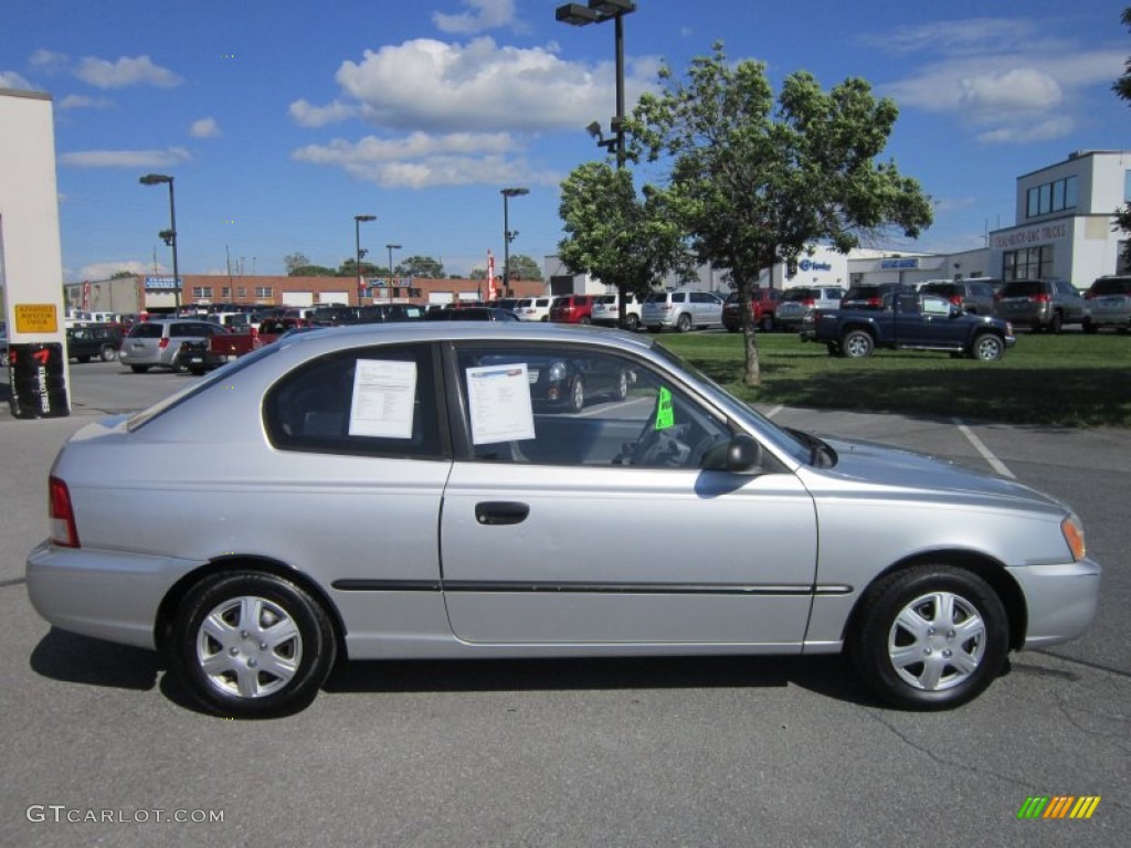Silver Mist 2001 Hyundai Accent L Coupe Exterior Photo 65000705