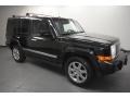 2009 Brilliant Black Crystal Pearl Jeep Commander Overland 4x4  photo #1