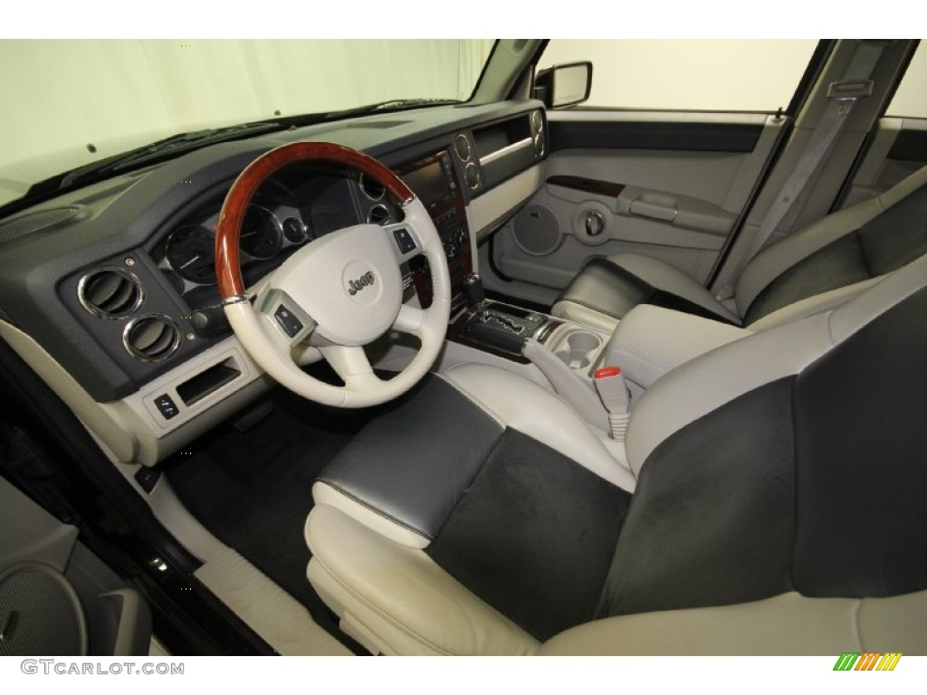 2009 Jeep Commander Overland 4x4 Dark Slate Gray/Light Graystone Dashboard Photo #65001699