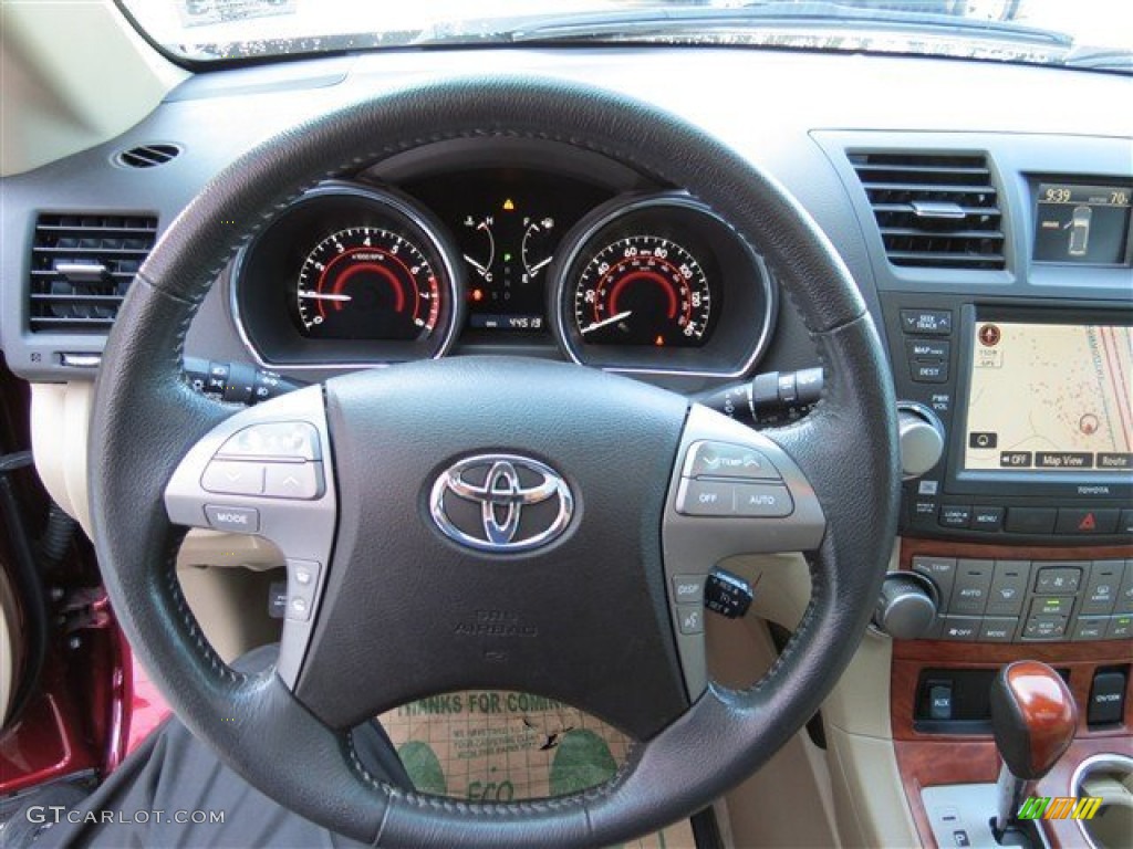 2010 Highlander Limited - Salsa Red Pearl / Sand Beige photo #20