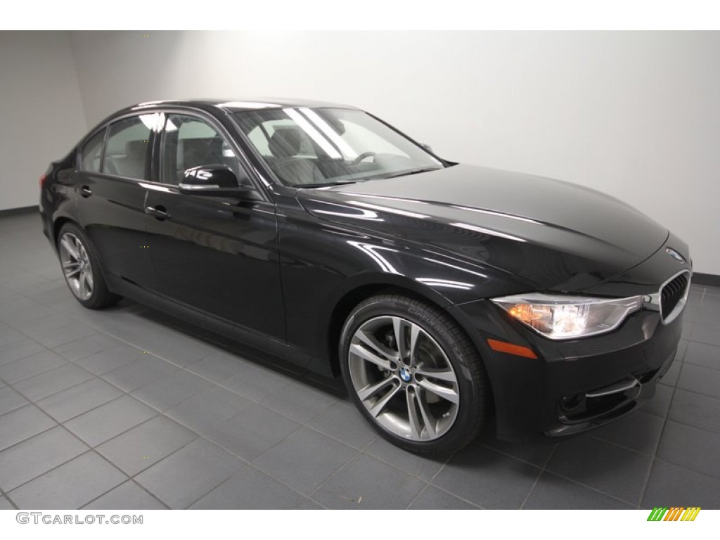 2012 3 Series 328i Sedan - Black Sapphire Metallic / Everest Grey/Black Highlight photo #6