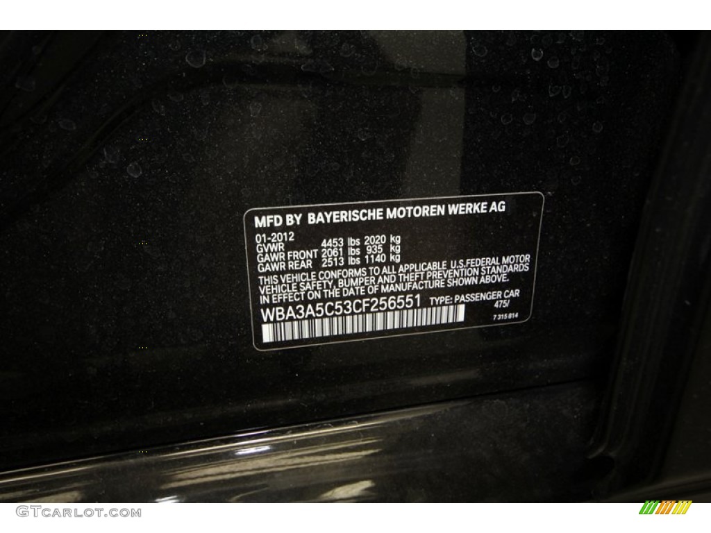 2012 3 Series 328i Sedan - Black Sapphire Metallic / Black/Red Highlight photo #9