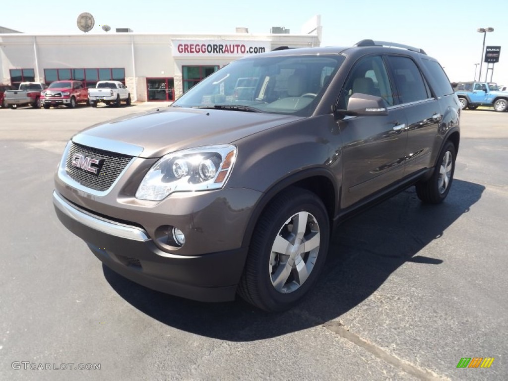 2012 Acadia SLT - Medium Brown Metallic / Cashmere photo #1