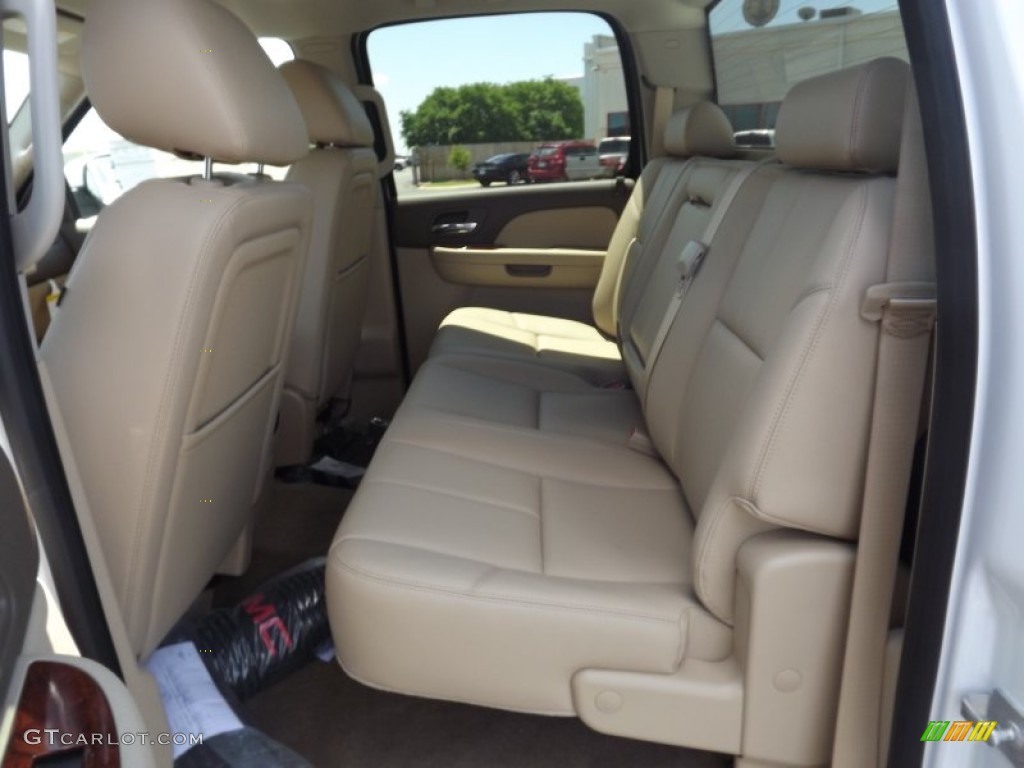 2012 Sierra 1500 SLT Crew Cab 4x4 - Summit White / Very Dark Cashmere/Light Cashmere photo #14