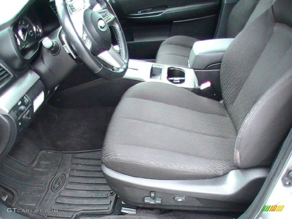 Off Black Interior 2010 Subaru Outback 2.5i Premium Wagon Photo #65010678