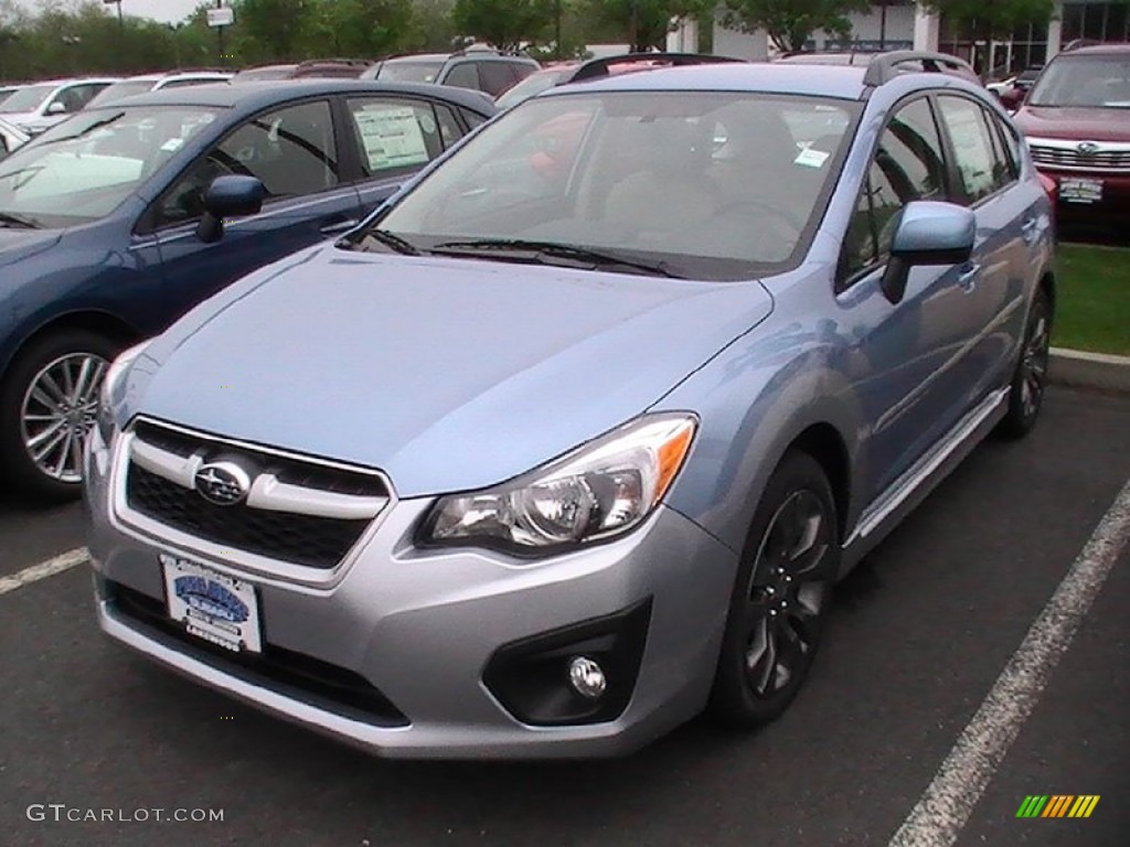 2012 Impreza 2.0i Sport Premium 5 Door - Sky Blue Metallic / Ivory photo #1