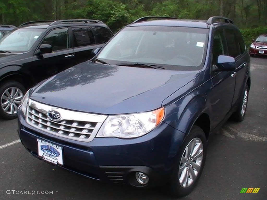 2012 Forester 2.5 X Limited - Marine Blue Metallic / Black photo #1