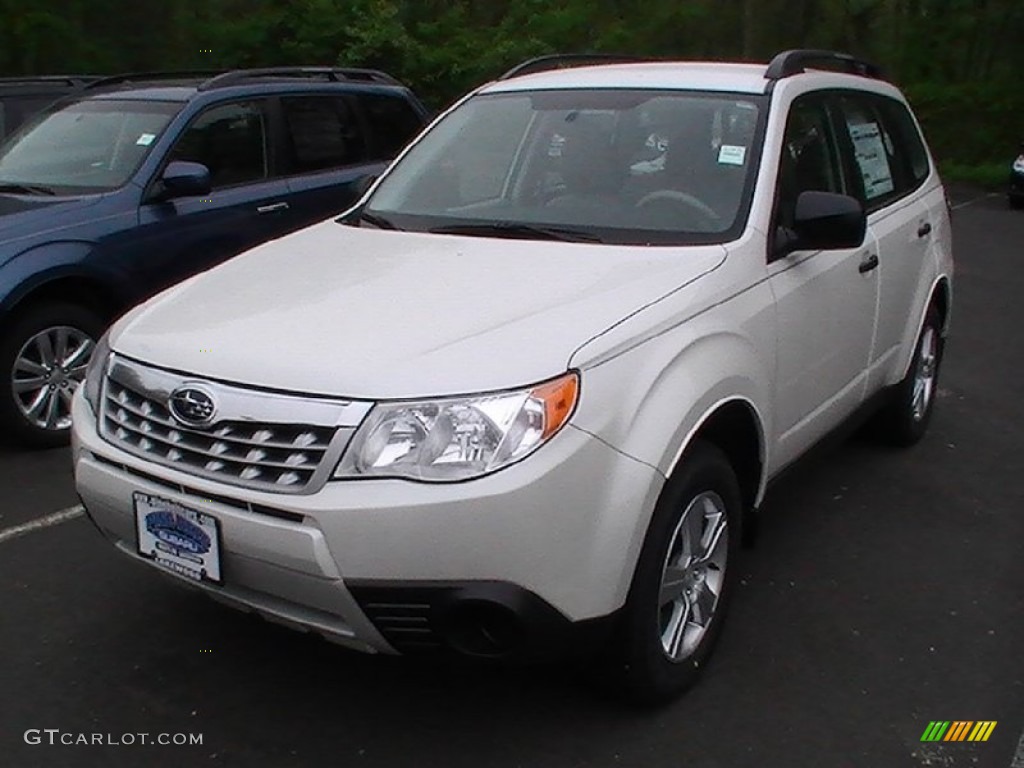 2012 Forester 2.5 X - Satin White Pearl / Platinum photo #1