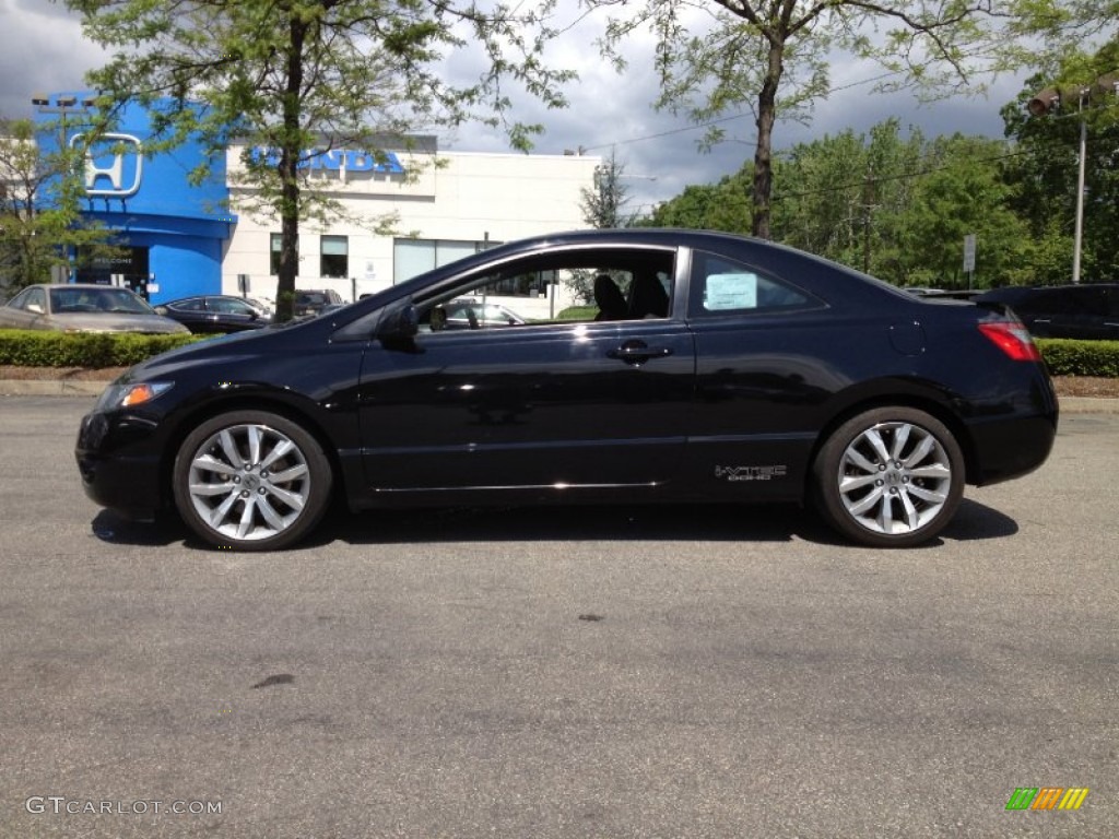 2010 Civic Si Coupe - Crystal Black Pearl / Black photo #1