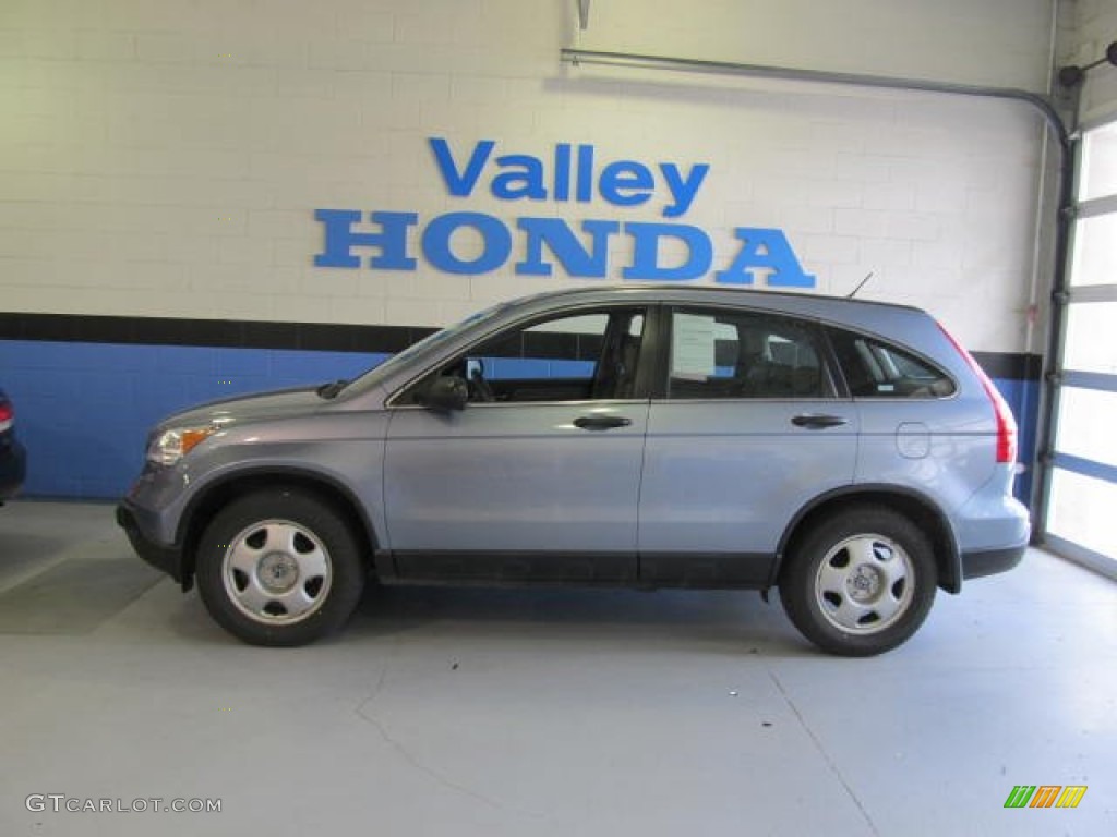 2009 CR-V LX 4WD - Glacier Blue Metallic / Gray photo #2