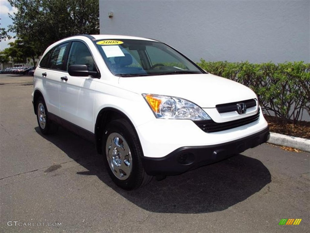 2008 CR-V LX - Taffeta White / Gray photo #1