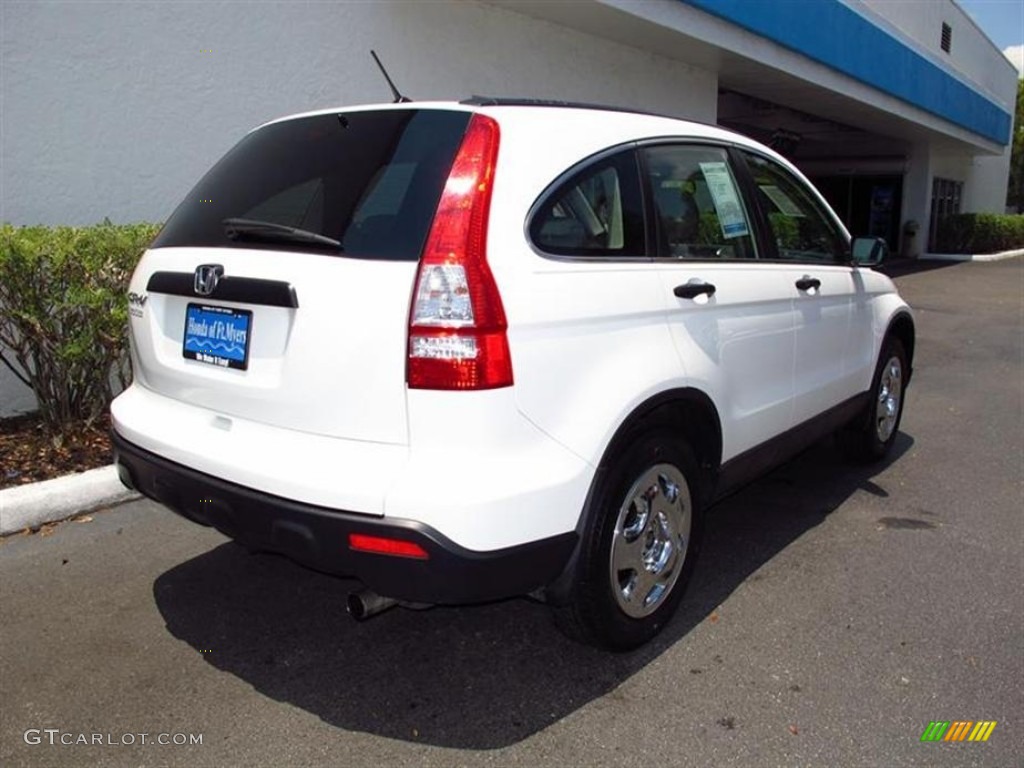 2008 CR-V LX - Taffeta White / Gray photo #3