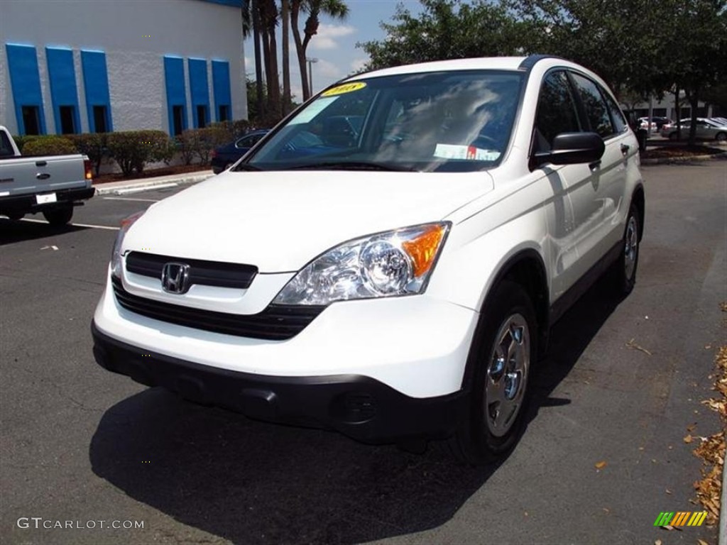 2008 CR-V LX - Taffeta White / Gray photo #7