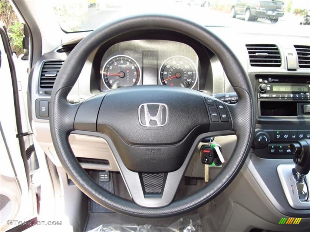 2008 CR-V LX - Taffeta White / Gray photo #17
