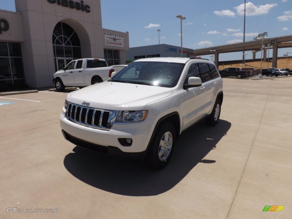 2012 Grand Cherokee Laredo - Stone White / Black photo #1