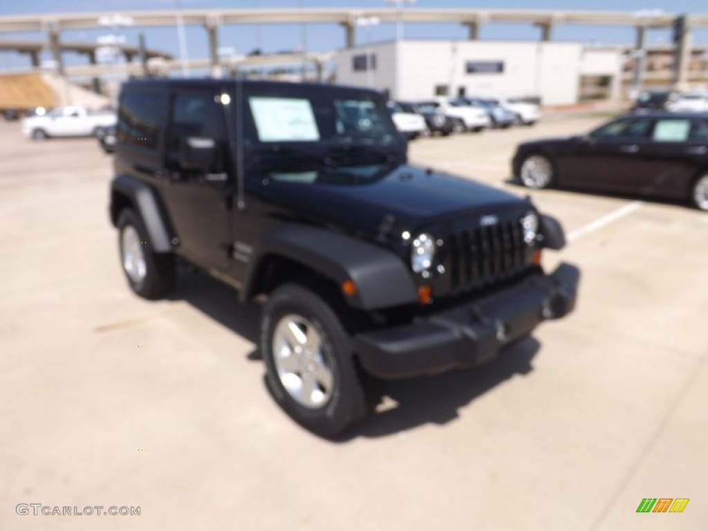 2012 Wrangler Sport 4x4 - Black / Black photo #7